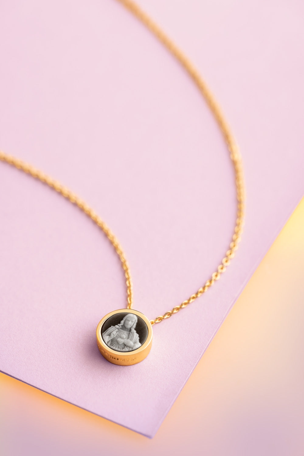 Collar Escapulario Mini Sagrado Corazon