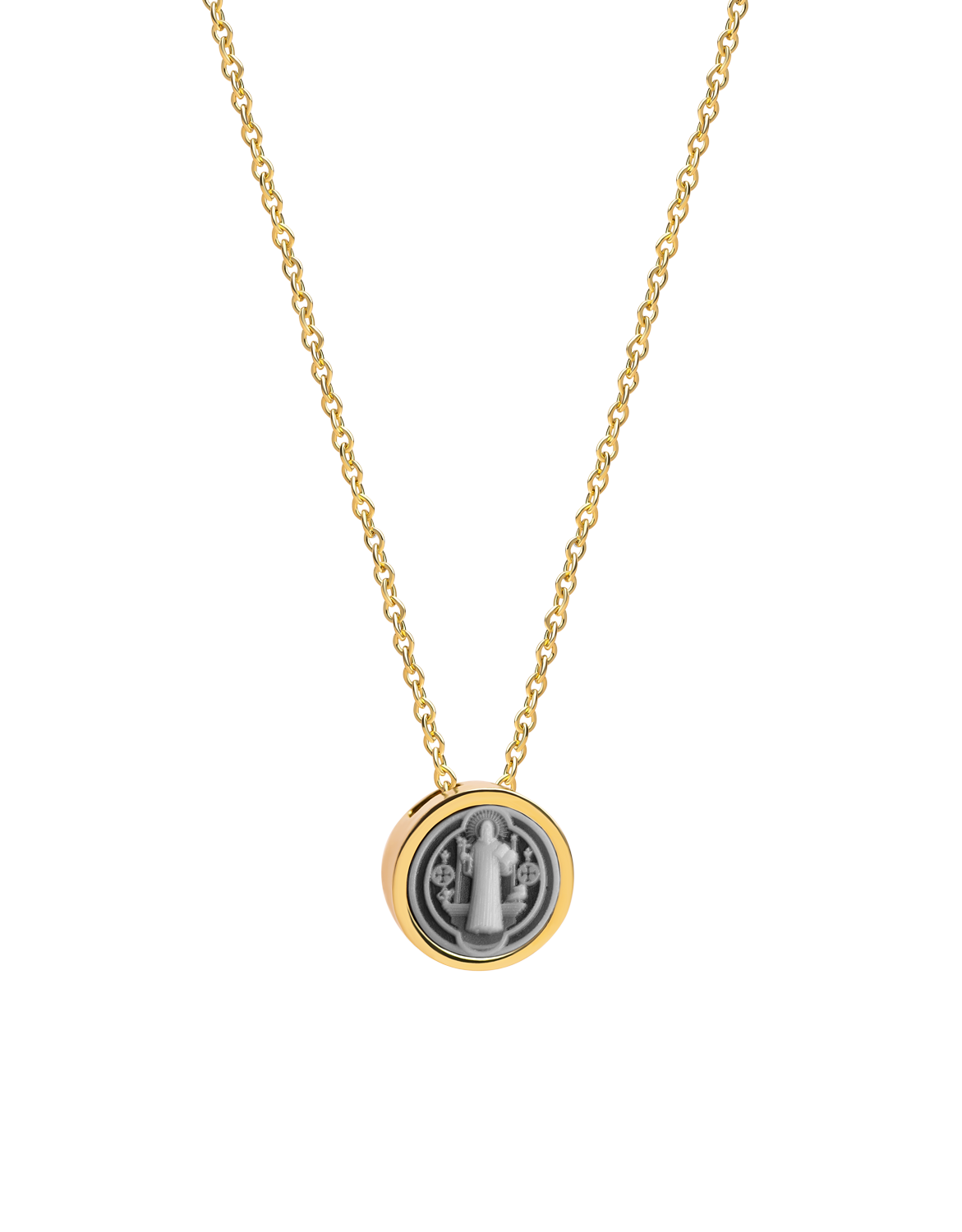 Collar Escapulario Mini San Benito