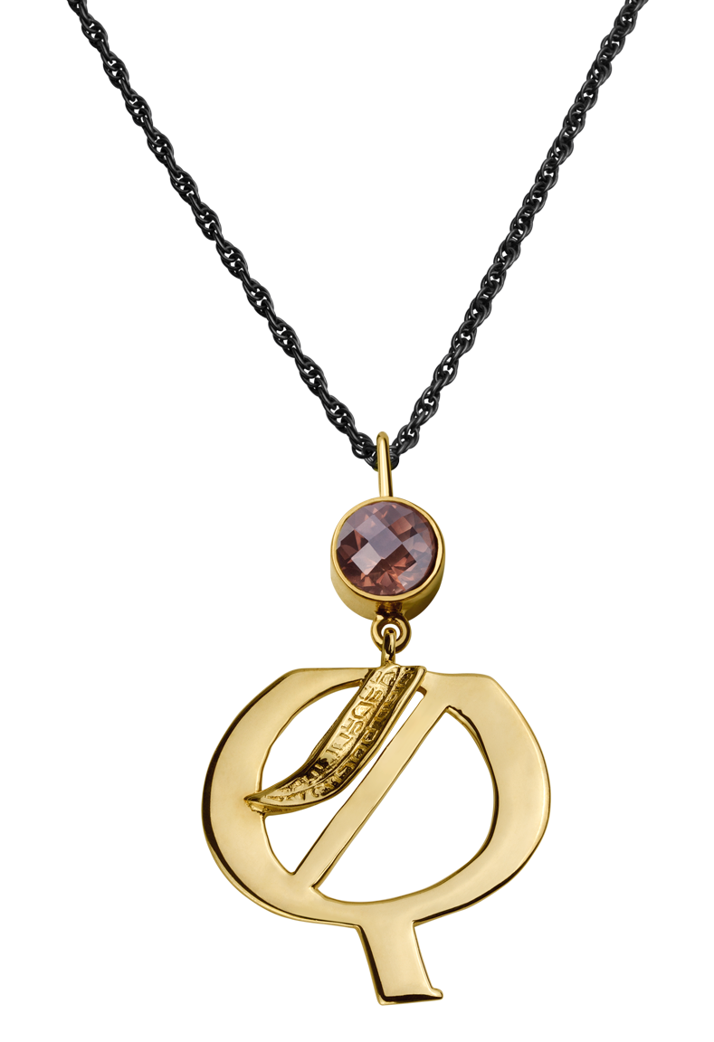Collar Letra Grande Q