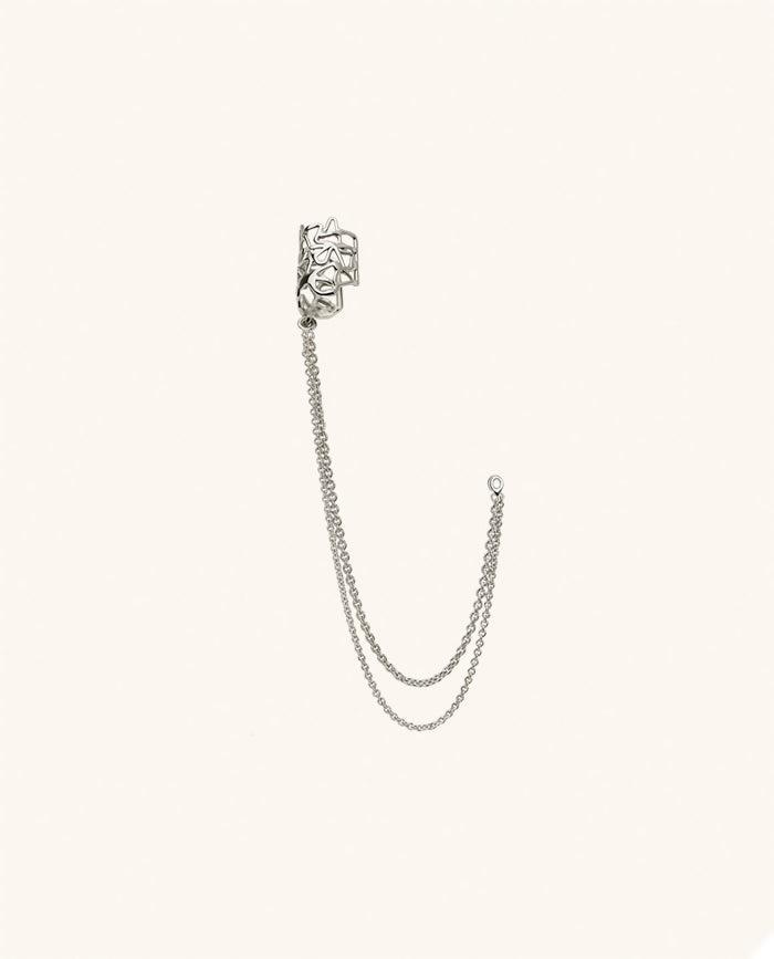 Ear Chain Coralia en Plata