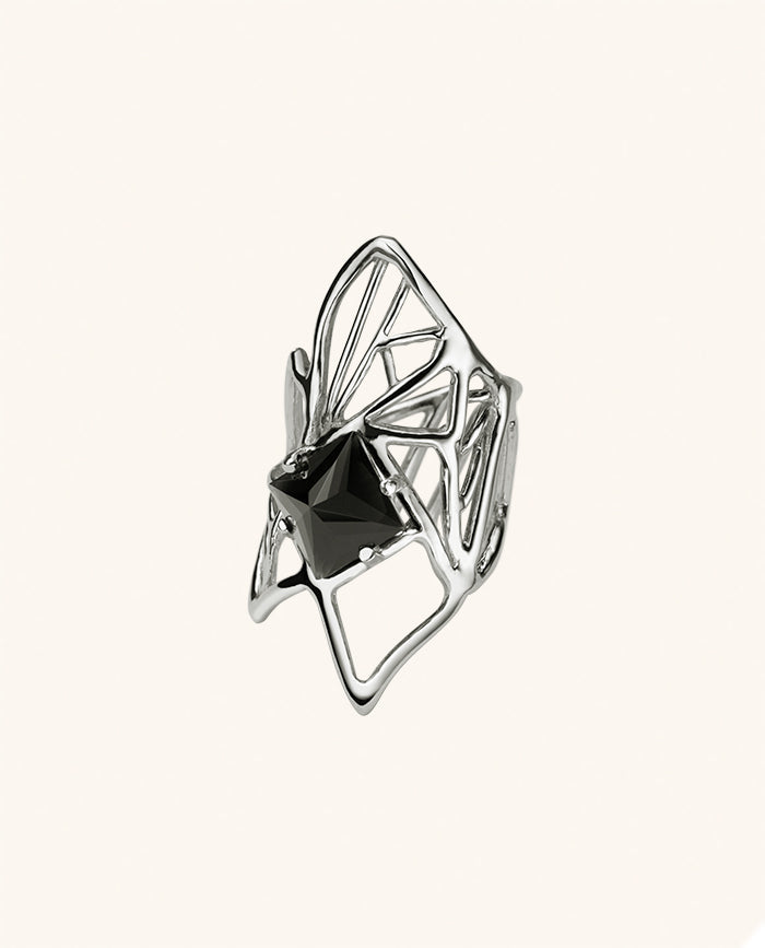 Anillo Maya con Onix en Plata