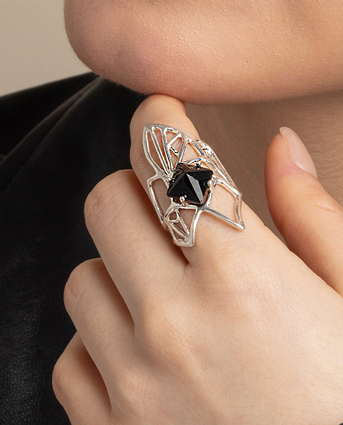 Anillo Maya con Onix en Plata