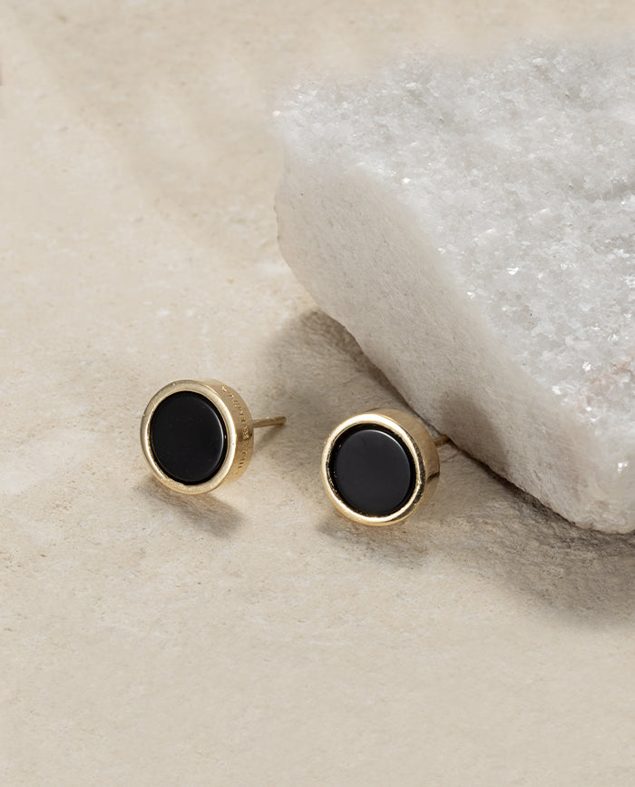 Aretes Balmori Ágata Negra