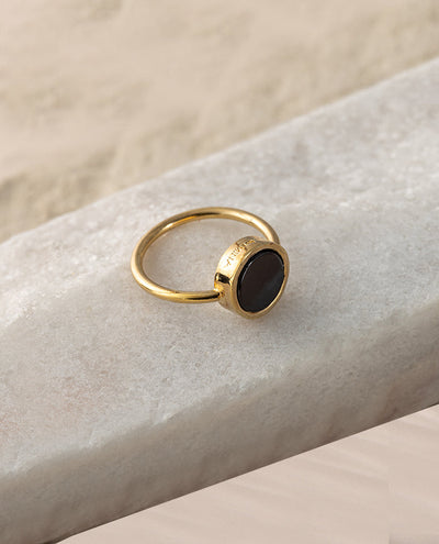 Anillo Balmori Ágata Negra