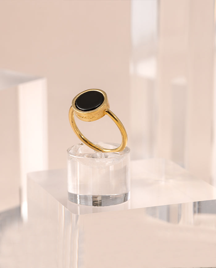 Anillo Balmori Ágata Negra