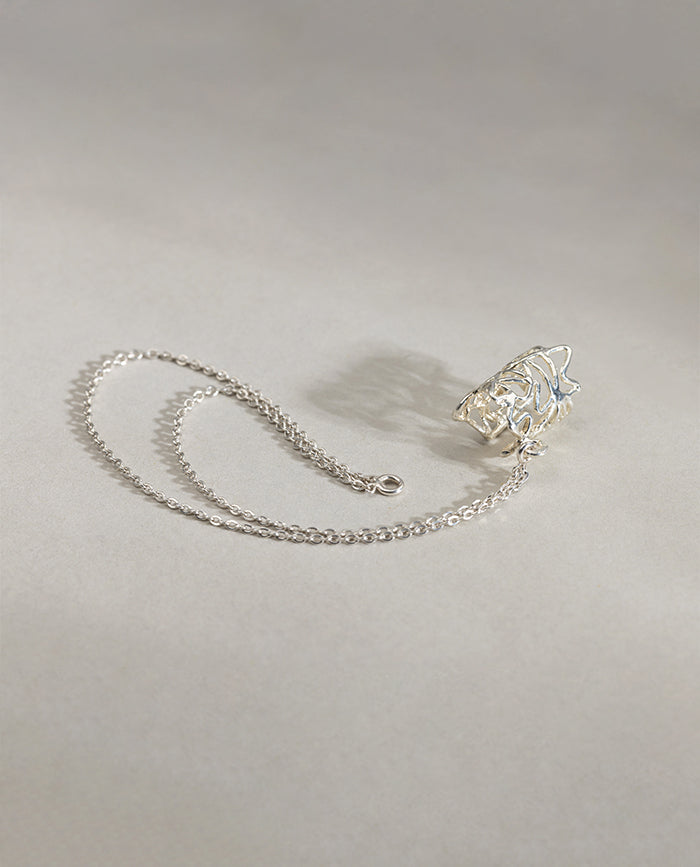 Ear Chain Coralia en Plata