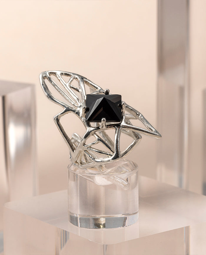 Anillo Maya con Onix en Plata