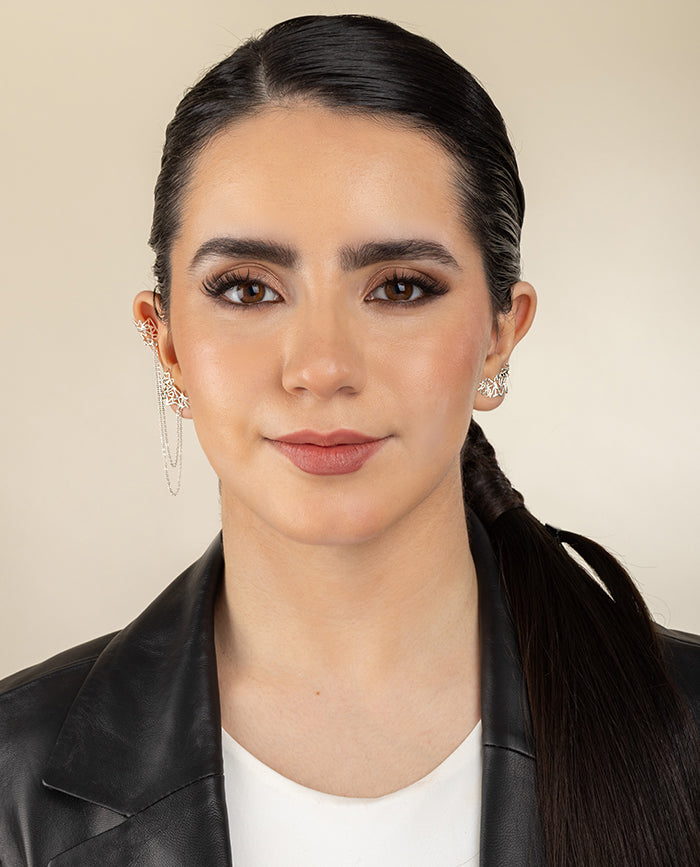 Ear Chain Coralia en Plata