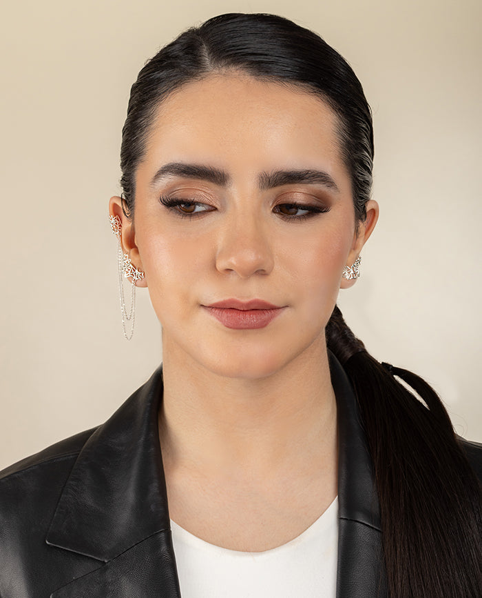 Ear Chain Coralia en Plata