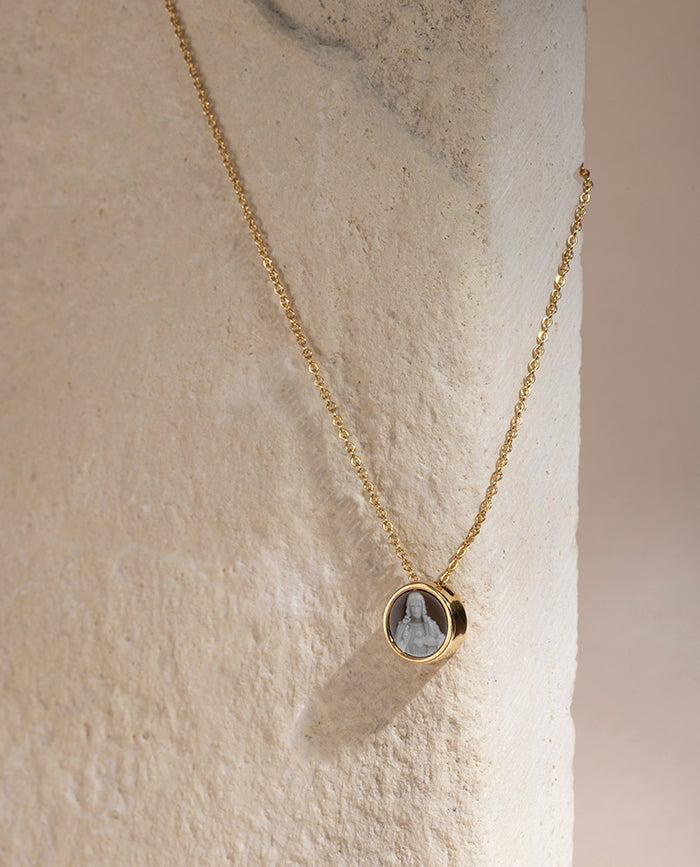 Collar Escapulario Mini Sagrado Corazon