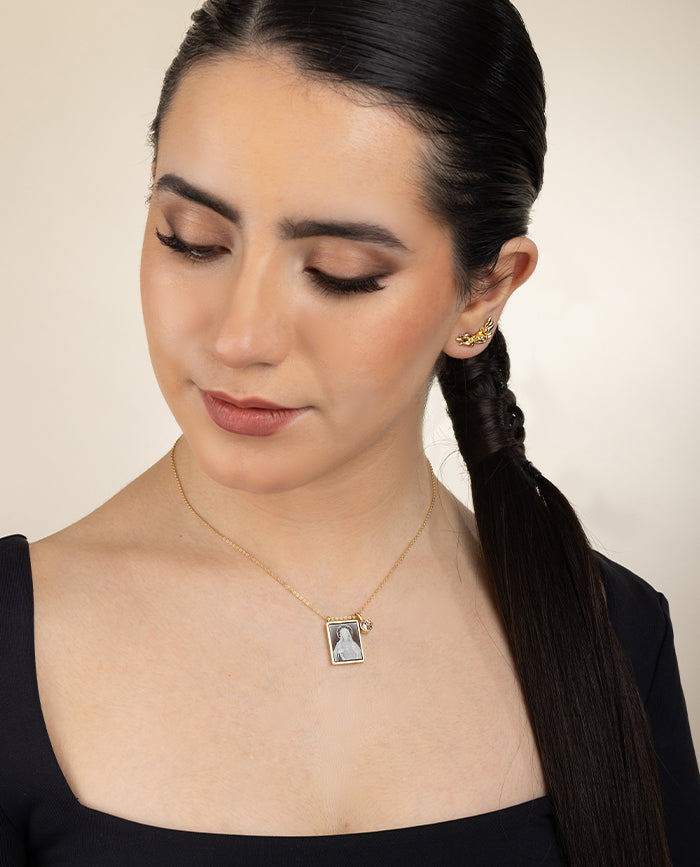 Collar Escapulario Sagrado Corazon