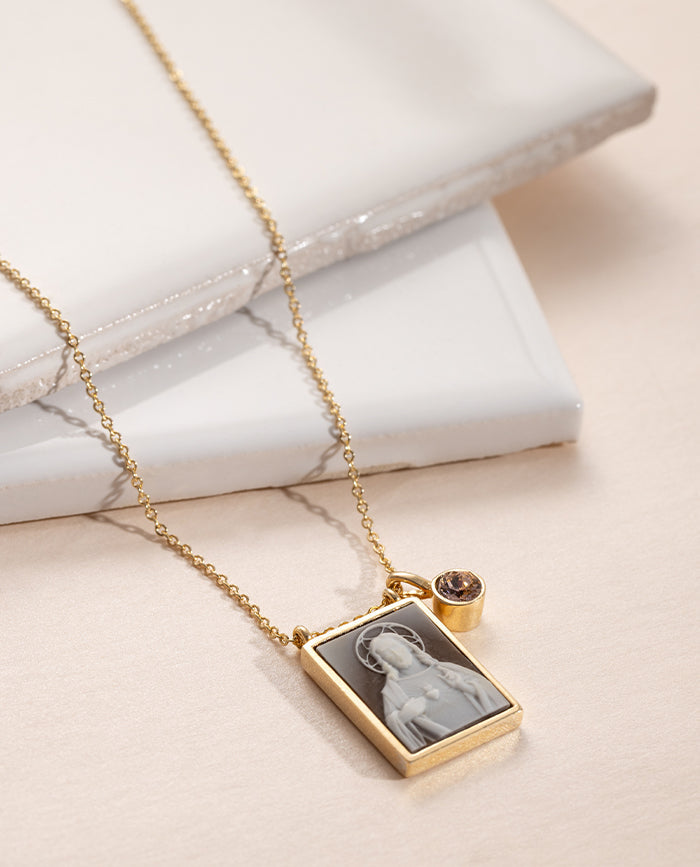 Collar Escapulario Sagrado Corazon