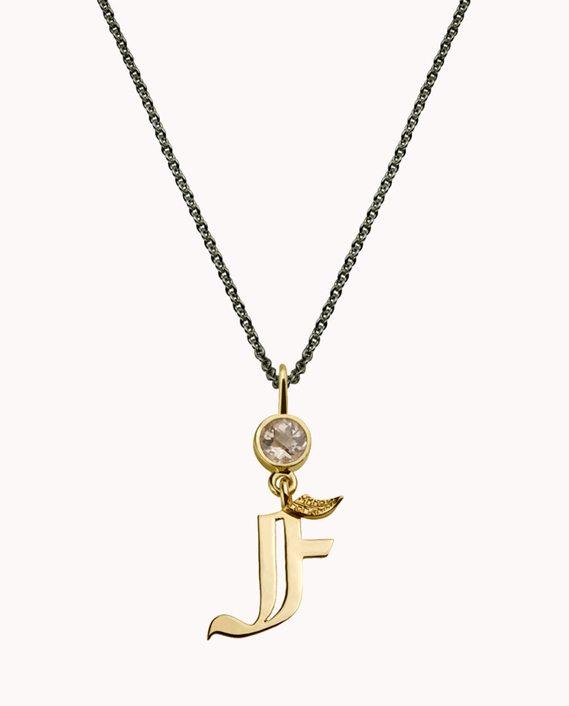 Girl Initial Necklace F
