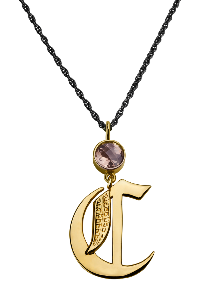 Large Initial C Necklace
