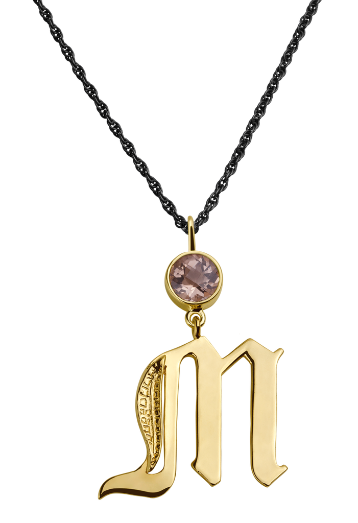 Large Initial Necklace M