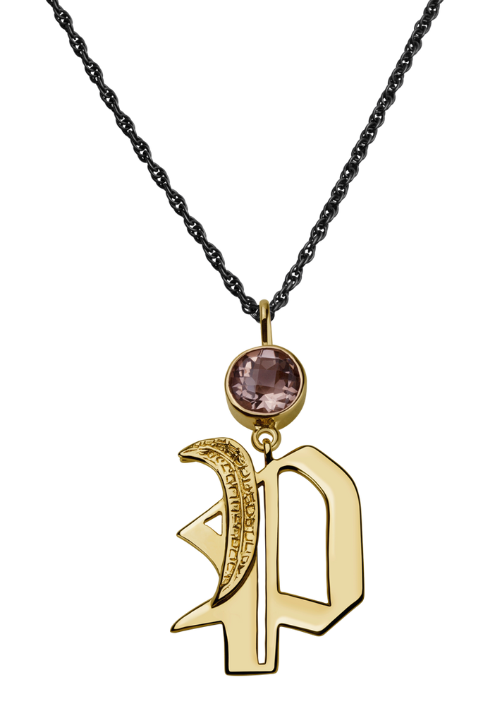 Large Initial P Necklace